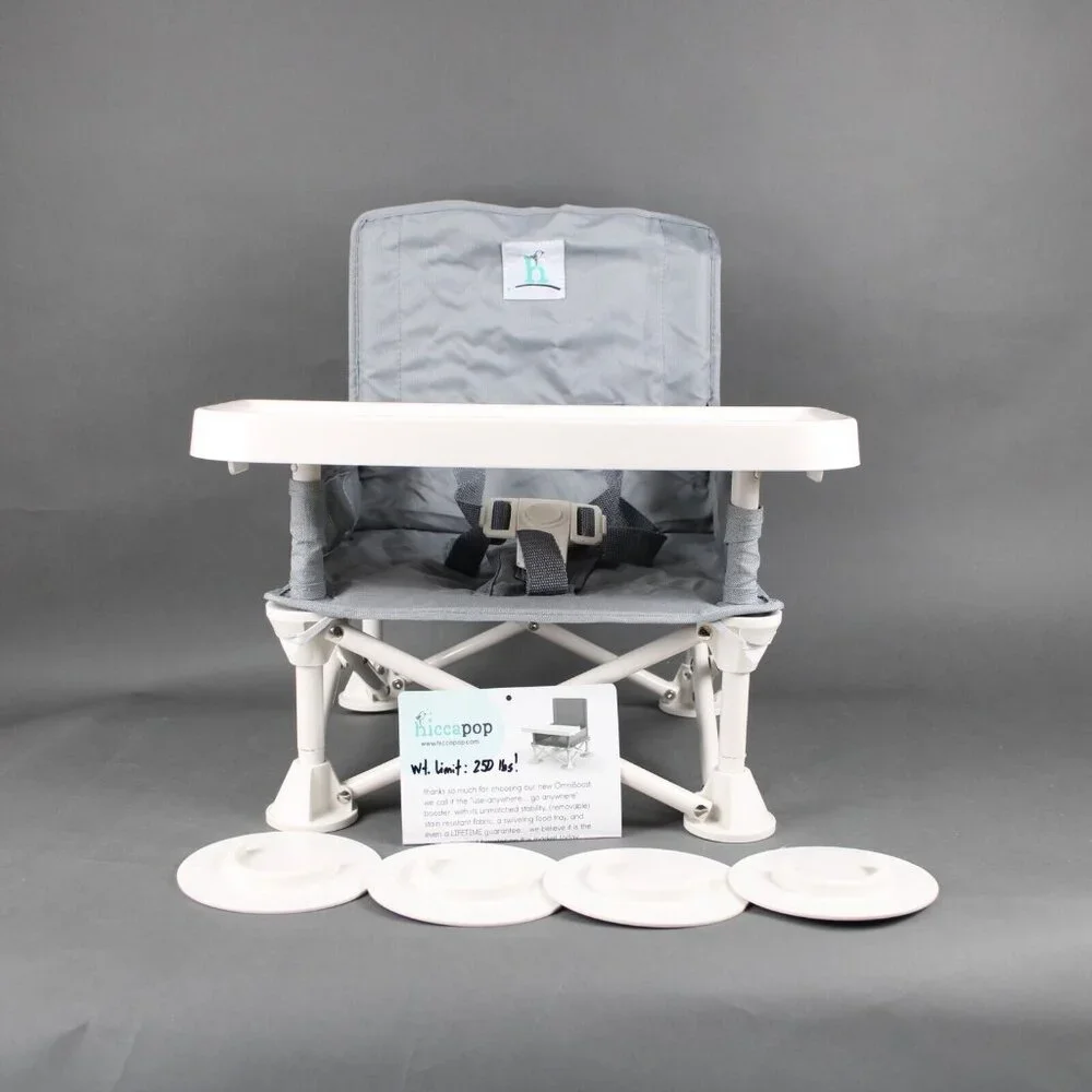 Hiccapop AS IS MISSING SEAT STRAPS On The Go Anywhere Booster Seat High Chair - Picture 15 of 16